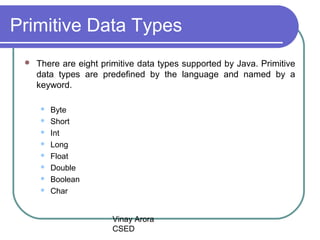 1 java - data type | PPT