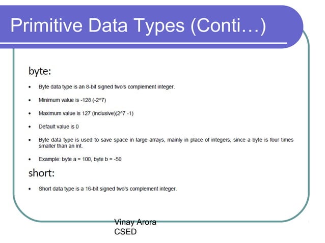1 java - data type | PPT