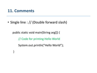 1 java fundamental KSHRD | PPTX