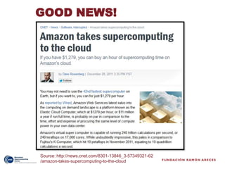 GOOD NEWS!




Source: http://news.cnet.com/8301-13846_3-57349321-62
/amazon-takes-supercomputing-to-the-cloud
 