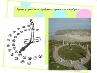 Време у прошлости одређивало према положају Сунца.
 