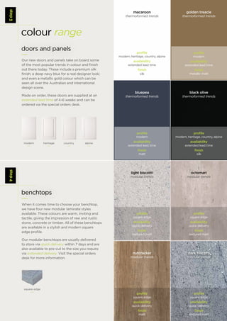 Standard Benchtop Colours 1 kb trends-12pp_brochure v 9.5 lr | PDF