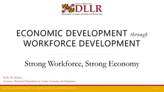 Economic Development Through Workforce Development | PPTX