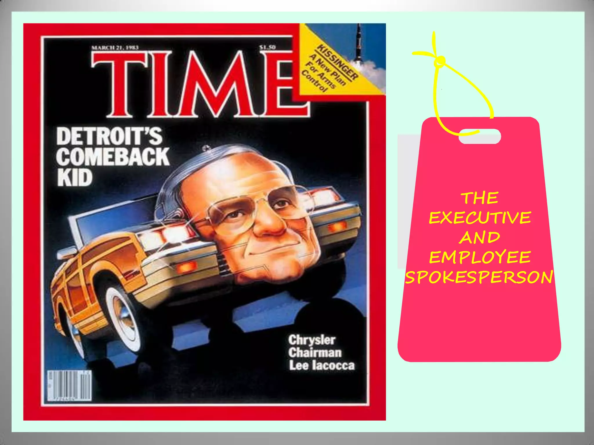 THE
  EXECUTIVE
    AND
  EMPLOYEE
SPOKESPERSON
 