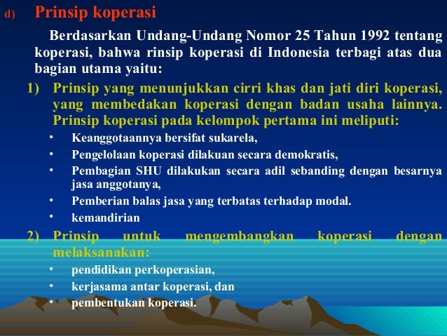Sebutkan prinsip prinsip koperasi indonesia Sebutkan prinsip prinsip koperasi indonesia