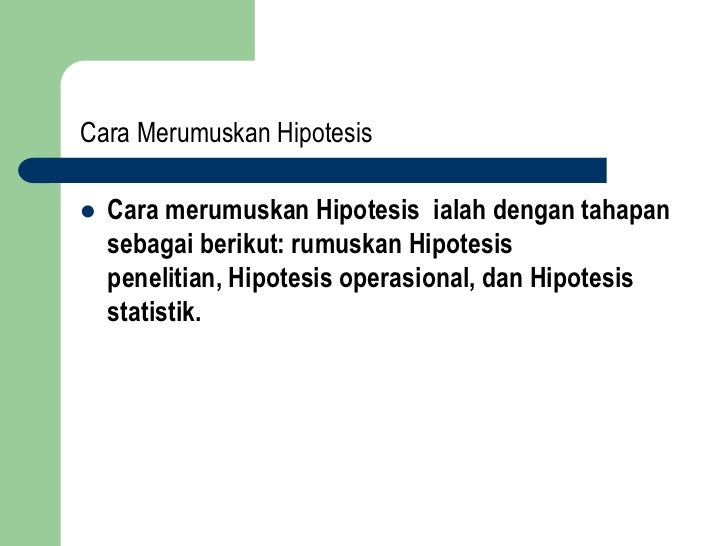 Hipotesis