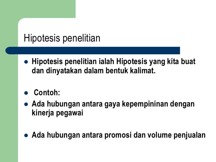Hipotesis