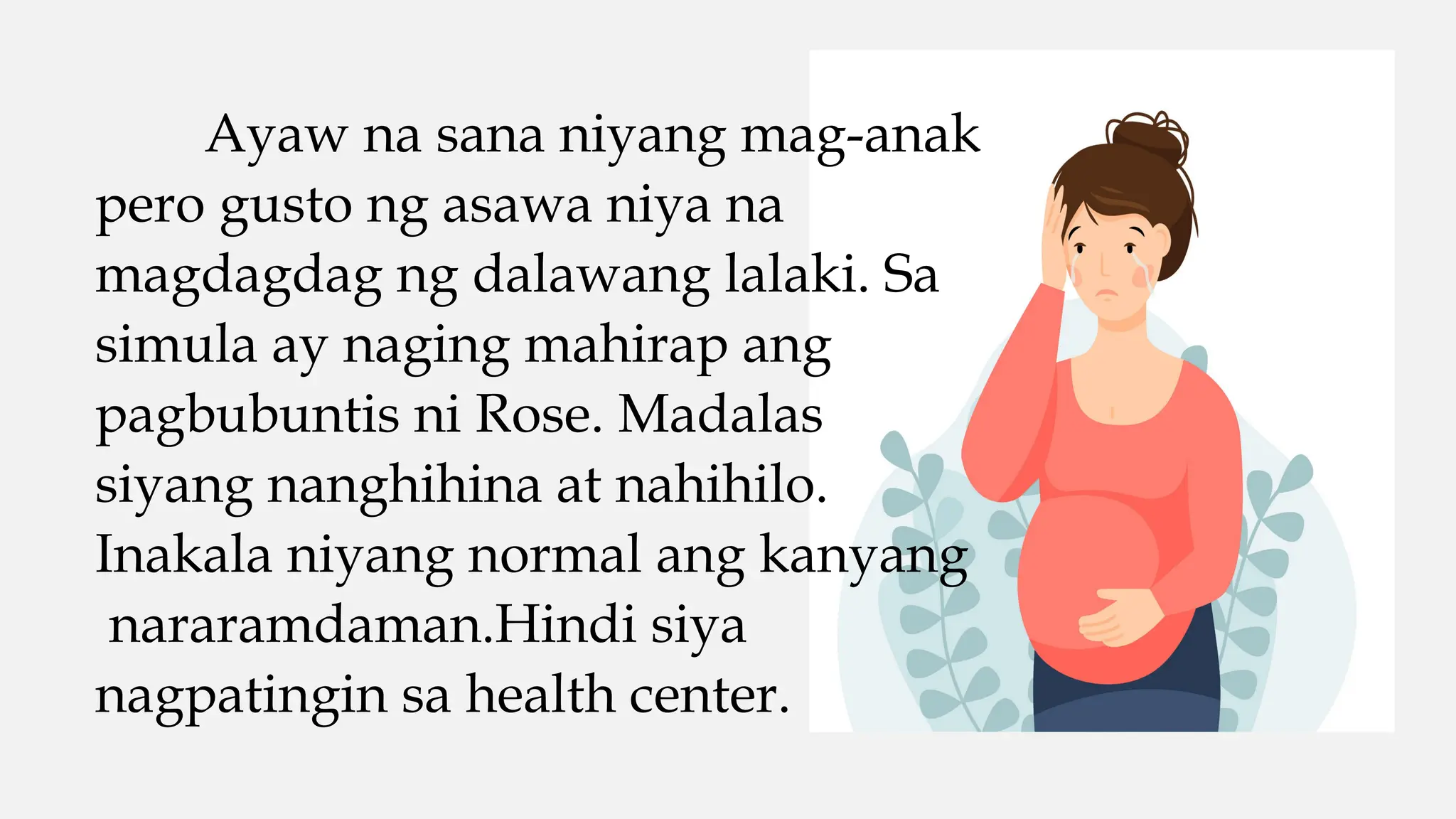 1-ANG KWENTO NI ROSE gabay sa ligtas na pagbubuntis.pptx