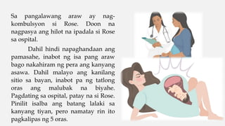 1-ANG KWENTO NI ROSE gabay sa ligtas na pagbubuntis.pptx