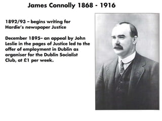 socialist James Connolly S\u00e9amas \u00d3 Conghaile Rebellion labour party Ireland Irish leader Republican- St Patrick's celebration Poster