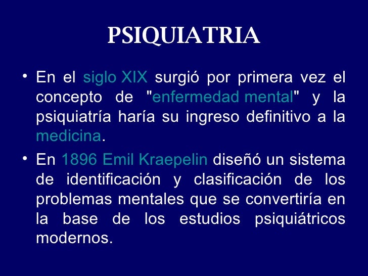1. la historia de la psiquiatria.