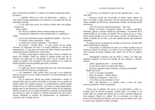 238                             LA META                                                        ELIYAHU M. GOLDRATT JEFF COX                      239

pasa el material en la fábrica. Y reducir a la mitad el tiempo que pasan        — Está bien, ya entiendo lo que me has querido decir —reco-
las piezas...                                                               noce Bob.
    — ... significa reducir los ciclos de fabricación —explico—. Al             — Entonces, Jonah me recomendó, en primer lugar, reducir los
estar menos tiempo aguardando en el montón, la velocidad del flujo de       lotes a la mitad, y luego convencer a los de ventas para que inicien una
materiales aumenta.                                                         nueva campaña de promoción, prometiendo tiempos de entrega mucho
    — Y con ciclos más cortos, los clientes reciben antes sus pedidos       más breves.
—señala Lou.                                                                    — ¿Tú crees que nos podemos arriesgar? —dice Lou.
    Stacey añade:                                                               — Mirad, ya hemos conseguido reducir los plazos considera-
    — No sólo eso, podemos ofrecer mejores plazos de entrega.               blemente, gracias a nuestro sistema de prioridades y al aumento de la
    — Exactamente, adquirimos cierta ventaja sobre la competencia —         productividad en los cuellos de botella. De un plazo de tres o cuatro
añado.                                                                      meses hemos pasado a servir en dos meses o menos. Si reducimos a la
    — Con lo que recibiremos mayor cantidad de pedidos —dice Lou.           mitad el tamaño de los lotes, ¿con qué rapidez pensáis que podremos
    — Y nuestras ventas aumentarán —digo.                                   responder?
    — Lo mismo que nuestras ganancias —dice Stacey.                             El equipo parece no ponerse de acuerdo en este tema. Aunque Bob
    — Un minuto —reclama Bob— ¿Y qué ocurre con las prepa-                  admite finalmente lo principal.
raciones? Si reducimos los lotes a la mitad, doblamos el número de              — De acuerdo, si reducimos los lotes a la mitad, significa que de
preparaciones. ¿Y qué pasa con la mano de obra? Tenemos que ahorrar         beríamos reducir los tiempos a la mitad. O sea, en lugar de las seis y
preparaciones para mantener los costes bajos.                               ocho semanas de ahora, digamos que cuatro, tal vez tres en algunos
    — Ya sabía yo que alguien sacaría ese tema. Vamos a estudiar este       casos.
punto con cuidado. Jonah me explicó la pasada noche que hay al                  — Supongamos, entonces, que me dirijo a ventas y les digo que
respecto una regla que se corresponde con la de los tiempos en los          podemos asegurar un plazo de entrega de tres semanas a nuestros
cuellos de botella. ¿Te acuerdas? «Una hora perdida en un cuello de         clientes.
botella significa una hora perdida para todo el sistema».                       — ¡Hala!, aguarda un poco —exclama Bob.
    — Sí, me acuerdo.                                                           — Sí, por favor, danos un respiro pide Stacey.
    — La regla que me dio la pasada noche dice que «una hora ganada             — Está bien, digamos cuatro semanas. ¿Os parece razonable?
en un no cuello de botella es un espejismo».                                    Ralph interviene:
    — ¡Un espejismo! ¿Qué quiere decir con que es un espejismo                  — A mí, sí me parece razonable.
ahorrar una hora en un no cuello de botella? Una hora ahorrada es una           — Bien, de acuerdo —admite Stacey.
hora ahorrada.                                                                  — Podemos arriesgarnos —dice Lou.
    — No, te equivocas. Puesto que hemos comenzado a retener el                 — ¿Y tú, Bob, nos das también tu voto?
material hasta que los cuellos de botella lo necesitan, los no cuellos de       — Bien, qué demonios, yo siempre estoy a favor de sacar
botella pasan por tiempos muertos. Es perfectamente posible perder          mayores ganancias. Vamos a intentarlo.
tiempo en los no cuellos de botella y, por tanto, en más preparaciones,
porque todo lo que hacemos es reducir tiempo muerto de las máquinas.            Viernes por la mañana. De nuevo en la Interestatal, a toda ve-
Ahorrar tiempo en los no cuellos de botella no aumenta la productividad     locidad, hacia las oficinas centrales. Cuando llego a la ciudad, el sol
del sistema en nada. El tiempo y el dinero ahorrados son una ilusión.       incide sobre los cristales del edificio de la UniCo, sacando reflejos de
Incluso doblando el número de preparaciones, no llegaríamos a               color púrpura. Bonito de verdad. Por un momento, me relaja los
consumir todo el tiempo muerto.                                             nervios. He solicitado por teléfono una entrevista con Johnny Jons. Jons
                                                                            se mostró muy dispuesto a hablar conmigo...
 