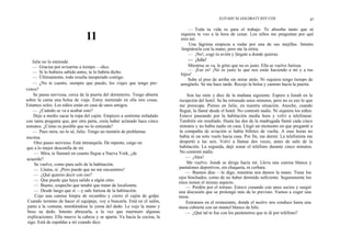 ELIYAHU M. GOLDRATT JEFF COX                      87

                                                                                — Toda tu vida es para el trabajo. Te absorbe tanto que ni
                                11                                          siquiera te veo a la hora de cenar. Los niños me preguntan por qué
                                                                            eres así.
                                                                                Una lágrima empieza a rodar por una de sus mejillas. Intento
                                                                            limpiársela con la mano, pero me la retira.
                                                                                — ¡No!, coge tu avión y lárgate a donde quieras.
    Julie no lo entiende.                                                       — ¡Julie!
    — Gracias por avisarme a tiempo —dice.                                      Mientras se va, le grito que no es justo. Ella se vuelve furiosa.
    — Si lo hubiera sabido antes, te lo habría dicho.                           — ¡Eso es! ¡No es justo lo que nos estás haciendo a mí y a tus
                                                                            hijos!
    — Últimamente, todo resulta inesperado contigo.
                                                                                Sube al piso de arriba sin mirar atrás. Ni siquiera tengo tiempo de
    — ¿No te cuento, siempre que puedo, los viajes que tengo pre-           arreglarlo. Se me hace tarde. Recojo la bolsa y camino hacia la puerta.
vistos?
    Se pasea nerviosa, cerca de la puerta del dormitorio. Tengo abierta        Son las siete y diez de la mañana siguiente. Espero a Jonah en la
sobre la cama una bolsa de viaje. Estoy metiendo en ella mis cosas.        recepción del hotel. Se ha retrasado unos minutos, pero no es eso lo que
Estamos solos. Los niños están en casa de unos amigos.                     me preocupa. Pienso en Julie, en nuestra situación. Anoche, cuando
    — ¿Cuándo se va a acabar esto?                                         llegué, la llamé desde el hotel. No contestó nadie. Ni siquiera los niños.
     Dejo a medio sacar la ropa del cajón. Empiezo a sentirme enfadado     Estuve paseando por la habitación media hora y volví a telefonear.
con tanta pregunta que, por otra parte, creía haber aclarado hace cinco    También sin resultado. Hasta las dos de la madrugada llamé cada cinco
minutos. ¿Cómo es posible que no lo entienda?                              minutos y no había nadie en casa. Llegó un momento en que pregunté a
    — Pues mira, no lo sé, Julie. Tengo un montón de problemas             la compañía de aviación si había billetes de vuelta. A esas horas no
encima.                                                                    había ni un solo vuelo hacia casa. Por fin, me dormí. La telefonista me
     Otro paseo nervioso. Está intranquila. De repente, caigo en           despertó a las seis. Volví a llamar dos veces, antes de salir de la
que a lo mejor desconfía de mí.                                            habitación. La segunda, dejé sonar el teléfono durante cinco minutos.
     — Mira, te llamaré en cuanto llegue a Nueva York, ¿de                 No contestó nadie.
acuerdo?                                                                       — ¡Alex!
     Se vuelve, como para salir de la habitación.                              Me vuelvo. Jonah se dirige hacia mí. Lleva una camisa blanca y
     — Llama, sí. ¡Pero puede que no me encuentres!                        pantalones deportivos, sin chaqueta, ni corbata.
                                                                               — Buenos días —le digo, mientras nos damos la mano. Tiene los
     — ¿Qué quieres decir con eso?
                                                                           ojos hinchados, como de no haber dormido suficiente. Seguramente los
     — Que puede que haya salido a algún sitio.
                                                                           míos tienen el mismo aspecto.
     — Bueno, sospecho que tendré que tratar de localizarte.                   — Perdón por el retraso. Estuve cenando con unos socios y surgió
     — Desde luego que sí —y sale furiosa de la habitación.                una discusión que se prolongó más de lo previsto. Vamos a coger una
     Cojo una camisa limpia de recambio y cierro el cajón de golpe.        mesa.
 Cuando termino de hacer el equipaje, voy a buscarla. Está en el salón,        Entramos en el restaurante, donde el maítre nos conduce hasta una
 junto a la ventana, mordiéndose la yema del dedo. Le cojo la mano y       mesa cubierta con un mantel blanco de hilo.
 beso su dedo. Intento abrazarla, a la vez que murmuro algunas                 — ¿Qué tal te fue con los parámetros que te di por teléfono?
 explicaciones. Ella mueve la cabeza y se aparta. Va hacia la cocina, la
 sigo. Está de espaldas a mí cuando dice:
 