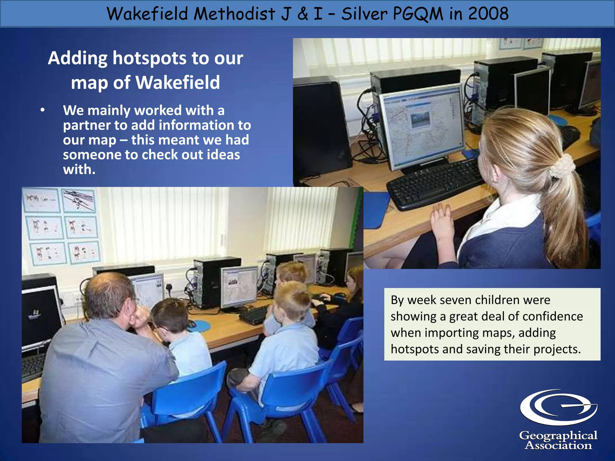 Wakefield Methodist J & I – Silver PGQM in 2008During residential visits to Hornsea and Ingleborough the children completed this amazing art work on display in our shared area.