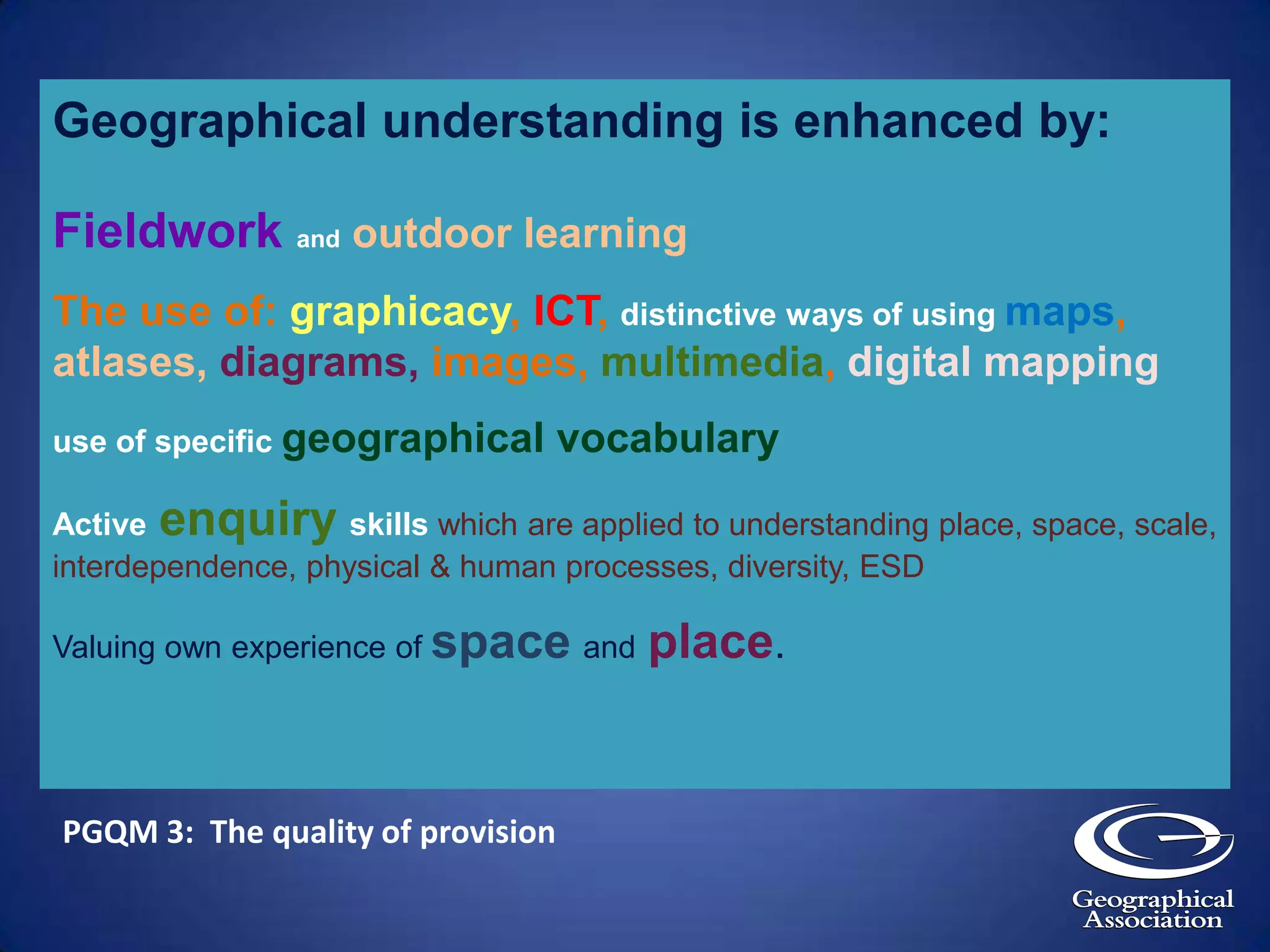 … about the changes we experience in our community and wider worldMy place in the world: Where do I live? How does it look? How do I feel about it?How is it changing? How do I want it to change?http://www.gowilder.org.uk/Oyster-Park/index.htmOyster Park Junior School, Castleford