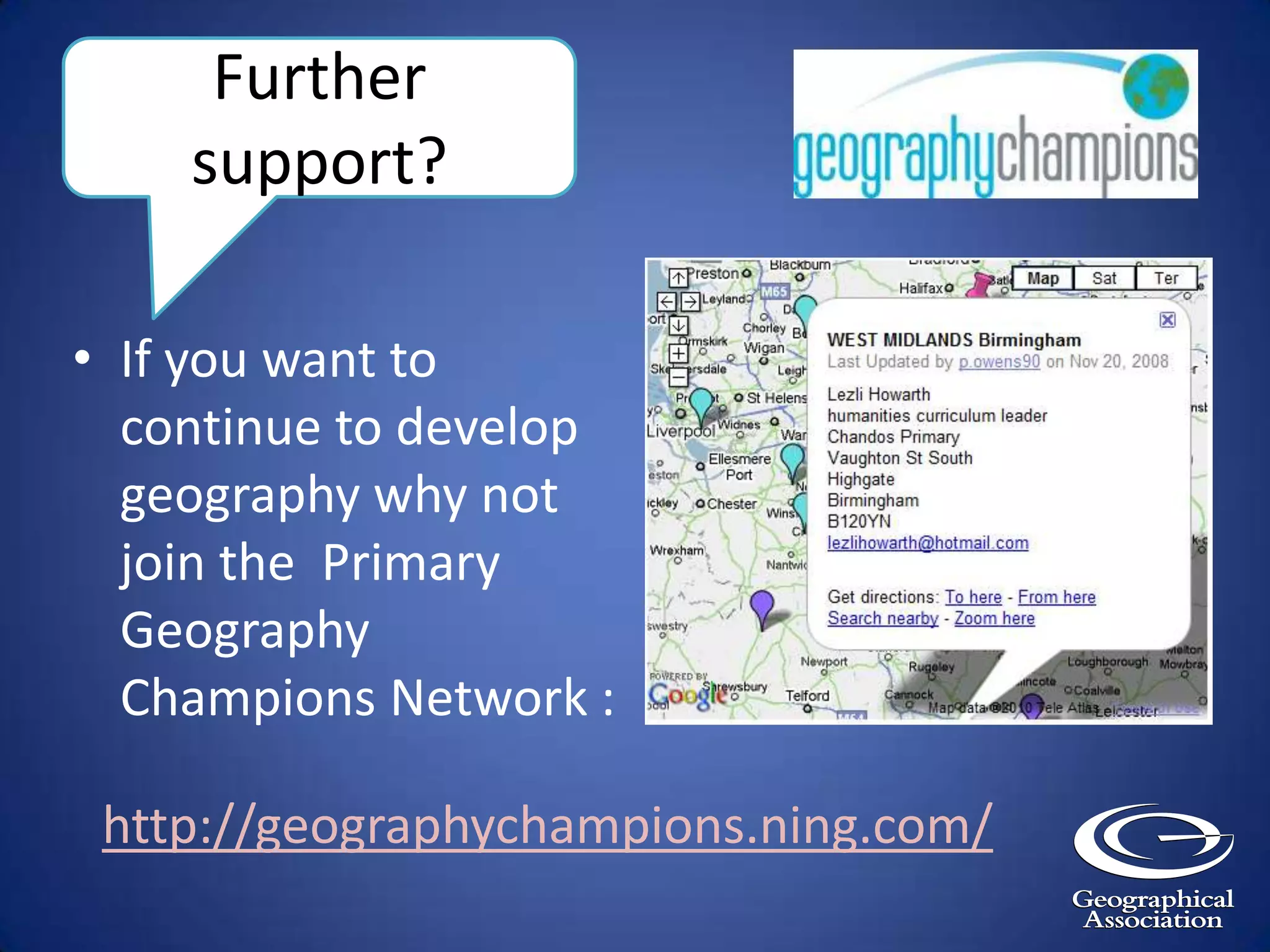 Distinctly geographical activity is enhanced by: 