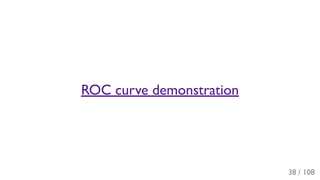 ROC curve demonstration
38 / 108
 