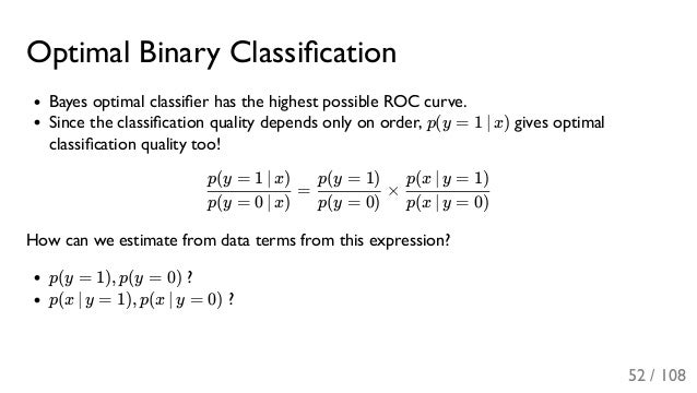 bayes optimal classifier in machine learning