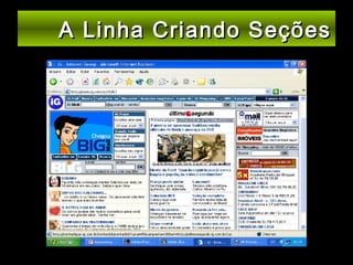 A Linha Criando Seções

 