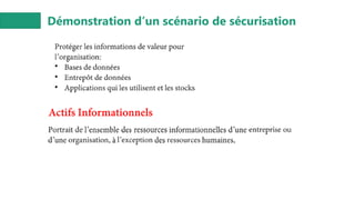 Démonstration d’un scénario de sécurisation
 