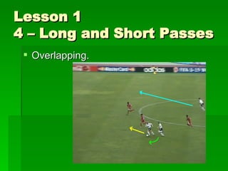Lesson 1 4 – Long and Short Passes <ul><li>Overlapping. </li></ul>