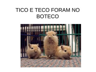 TICO E TECO FORAM NO
        BOTECO
 