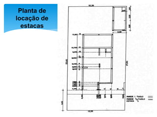 Planta de
locação de
estacas
 