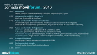 #Movilforum2016
Jornada 2016
Madrid, 11 de Febrero
 