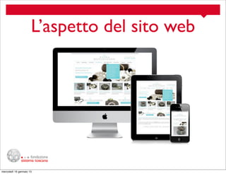 L’aspetto del sito web

mercoledì 16 gennaio 13

 