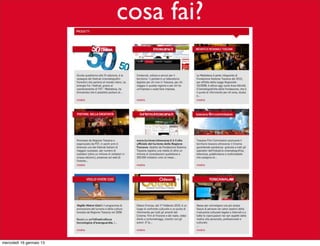 cosa fai?

mercoledì 16 gennaio 13

 