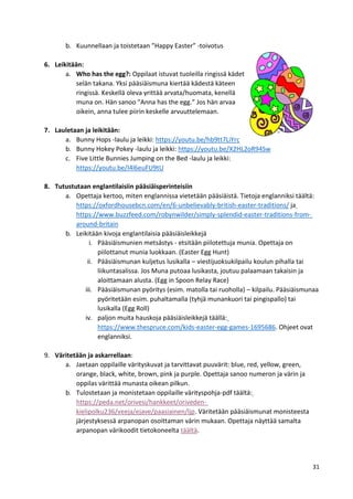 Englantia 1. luokkalaisille - Opettajanopas