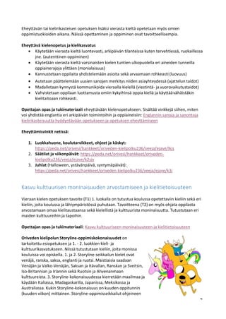 Englantia 1. luokkalaisille - Opettajanopas
