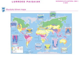 Munduko klimen mapa 