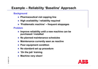 Baseline Approach 1 maintenance-strategystrategy | PDF