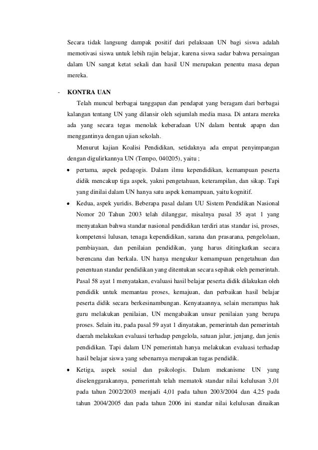 Pro Dan Kontra Ujian Nasional Pisa Dan Timss Pro Dan Kontra Ujian Nasional Pisa Dan Timss