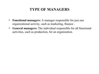 Managing and Managers | PPT