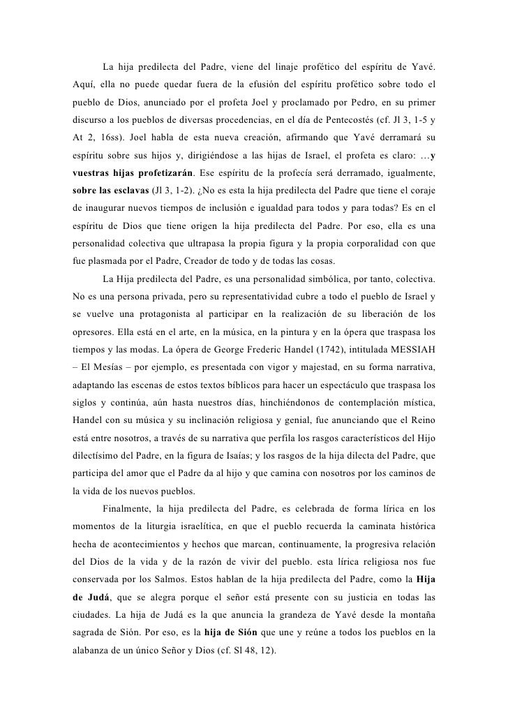 Ponencia: Maria hija predilecta del Padre