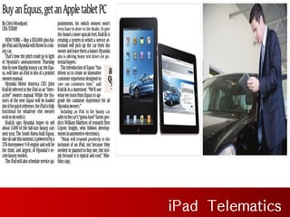 iPad Telematics
 