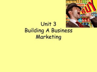 Unit 3
Building A Business
     Marketing
 
