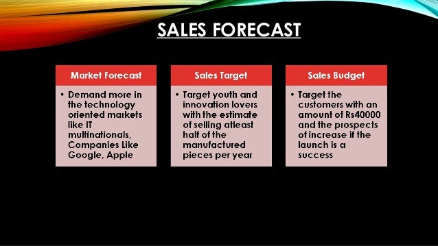 how to forecast sales for a new product