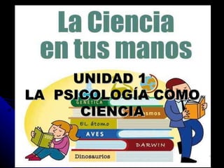 UNIDAD 1   LA  PSICOLOGÍA COMO CIENCIA   SEGUNDA SEMANA   Sesión 02 PSICOLOGÍA GENERAL LIC. F WONG UNIDAD 1   LA  PSICOLOGÍA COMO CIENCIA SEGUNDA SEMANA   Sesión 01 UNIDAD 1  LA  PSICOLOGÍA COMO CIENCIA 