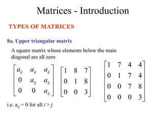 Matrices ,Basics, Determinant, Inverse, EigenValues, Linear Equations ...