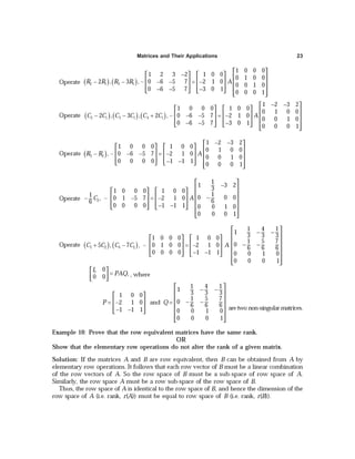 Matrices and Their Applications 23
 