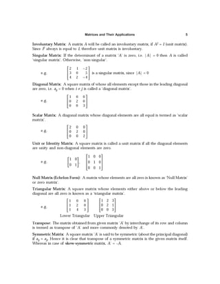 Matrices and Their Applications 5
 