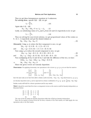 Matrices and Their Applications 35
 