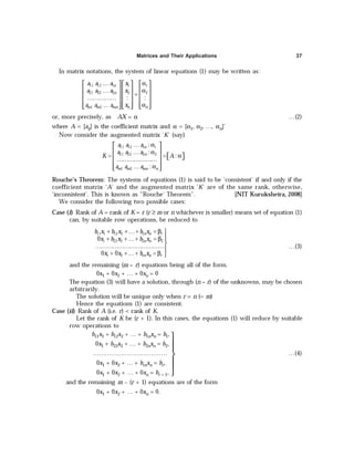 Matrices and Their Applications 37
 