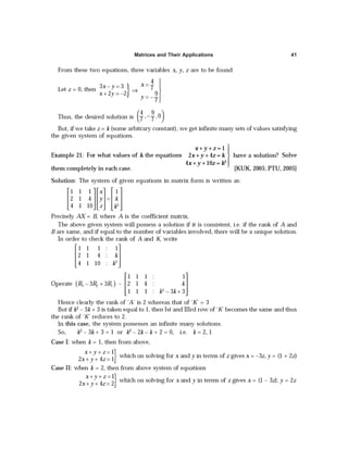 Matrices and Their Applications 41
 