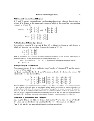 Matrices and Their Applications 7
 