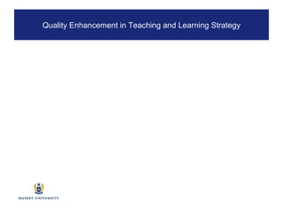 Quality Enhancement in Teaching and Learning Strategy 