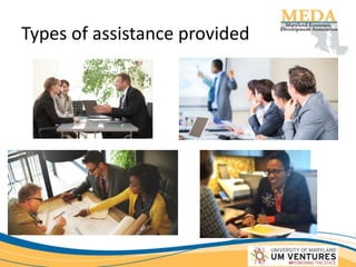Types of assistance provided
 